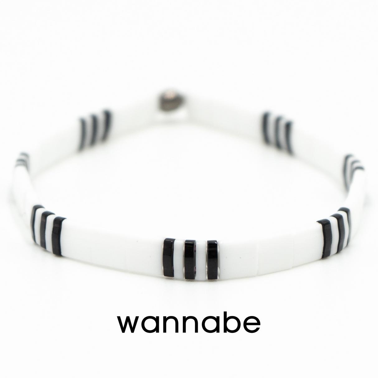 BLACK & SILVER - Tila Bead Bracelets from Mack & Rex