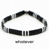 BLACK & SILVER - Tila Bead Bracelets from Mack & Rex