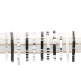 BLACK & SILVER - Tila Bead Bracelets from Mack & Rex