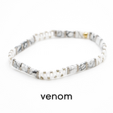 BLACK & SILVER - Tila Bead Bracelets from Mack & Rex