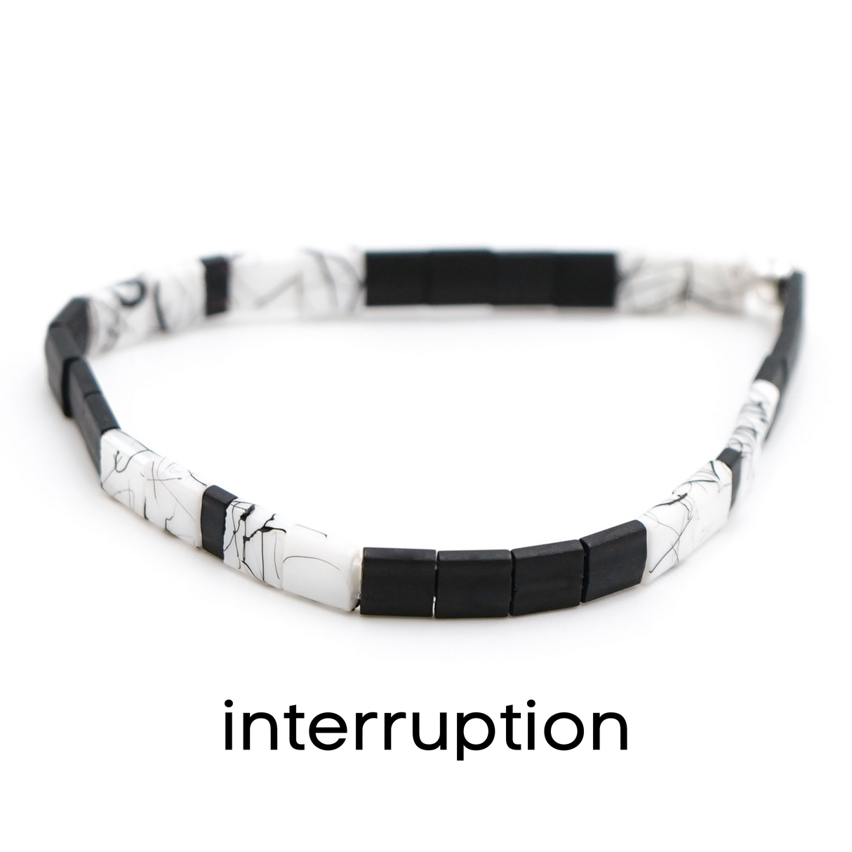 BLACK & SILVER - Tila Bead Bracelets from Mack & Rex