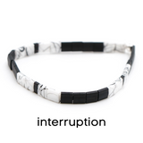BLACK & SILVER - Tila Bead Bracelets from Mack & Rex
