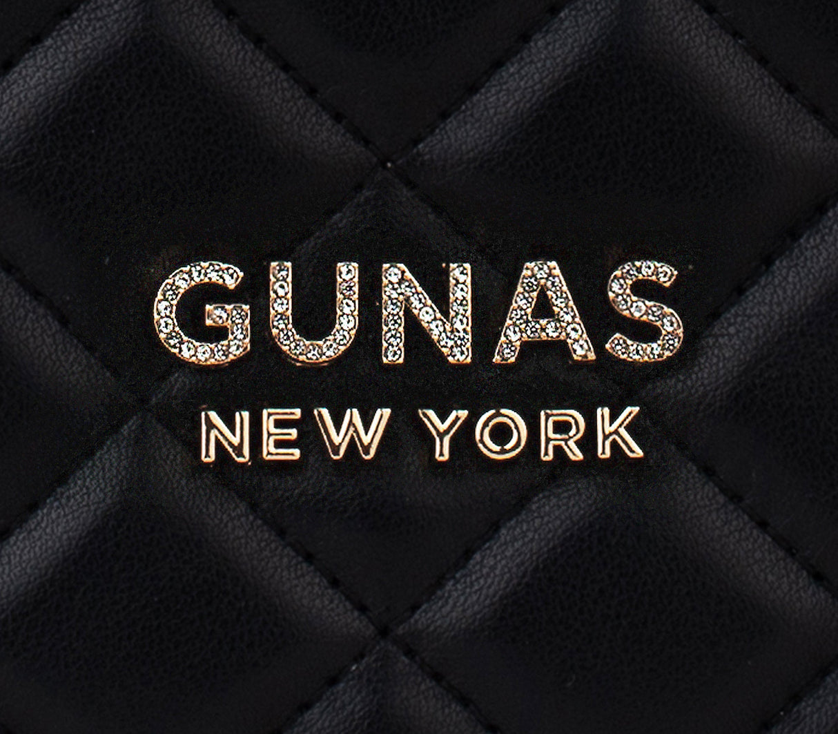 Koi - Black Quilted Vegan Leather Purse from Gunas New York