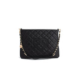 Koi - Black Quilted Vegan Leather Purse from Gunas New York