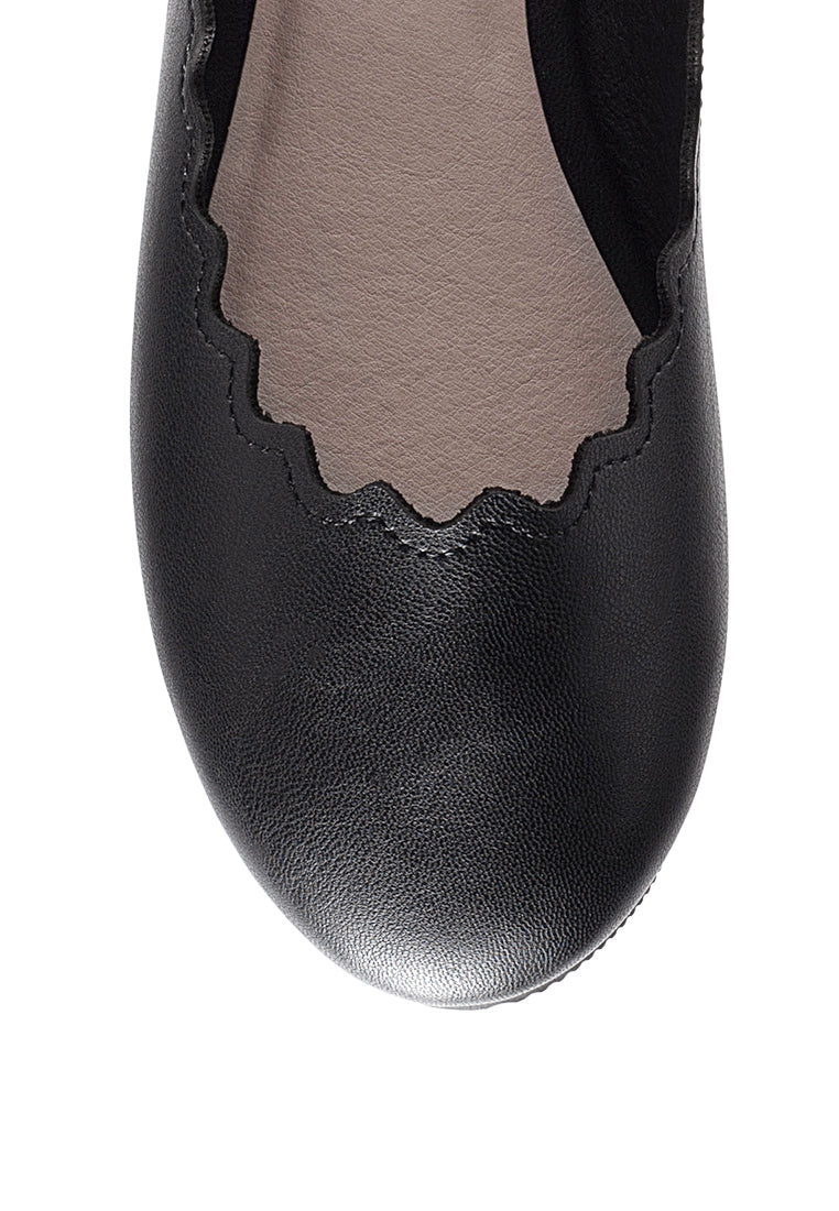 Bleona Laser Cut Wave Ballerinas from London Rag International