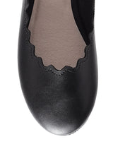 Bleona Laser Cut Wave Ballerinas from London Rag International