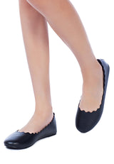 Bleona Laser Cut Wave Ballerinas from London Rag International