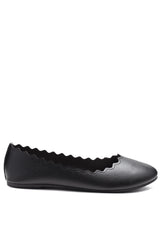 Bleona Laser Cut Wave Ballerinas from London Rag International