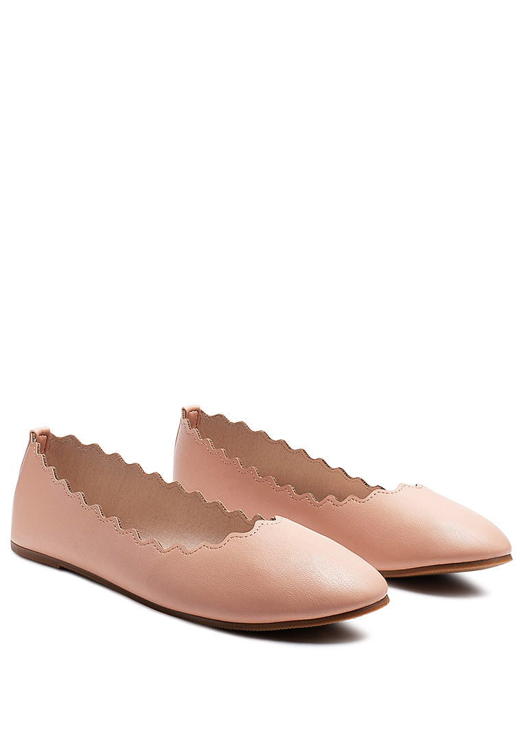 Bleona Laser Cut Wave Ballerinas from London Rag International