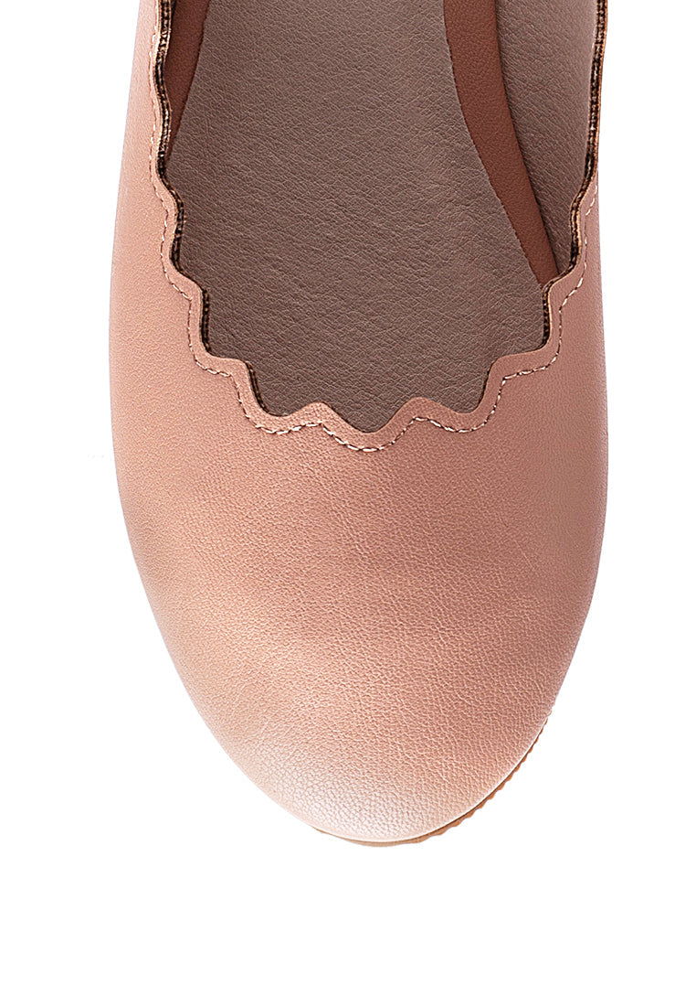 Bleona Laser Cut Wave Ballerinas from London Rag International
