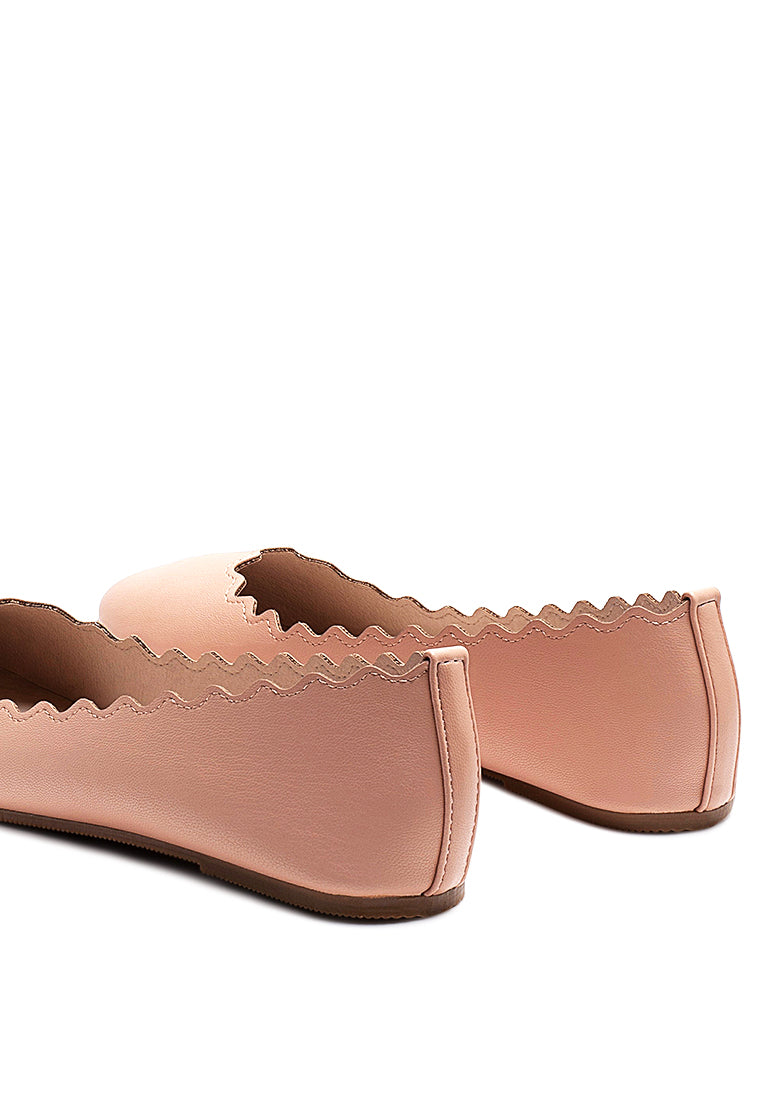 Bleona Laser Cut Wave Ballerinas from London Rag International