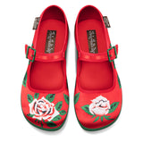 Chocolaticas® Blossom Shine Women's Mary Jane Flat from Hot Chocolate Design