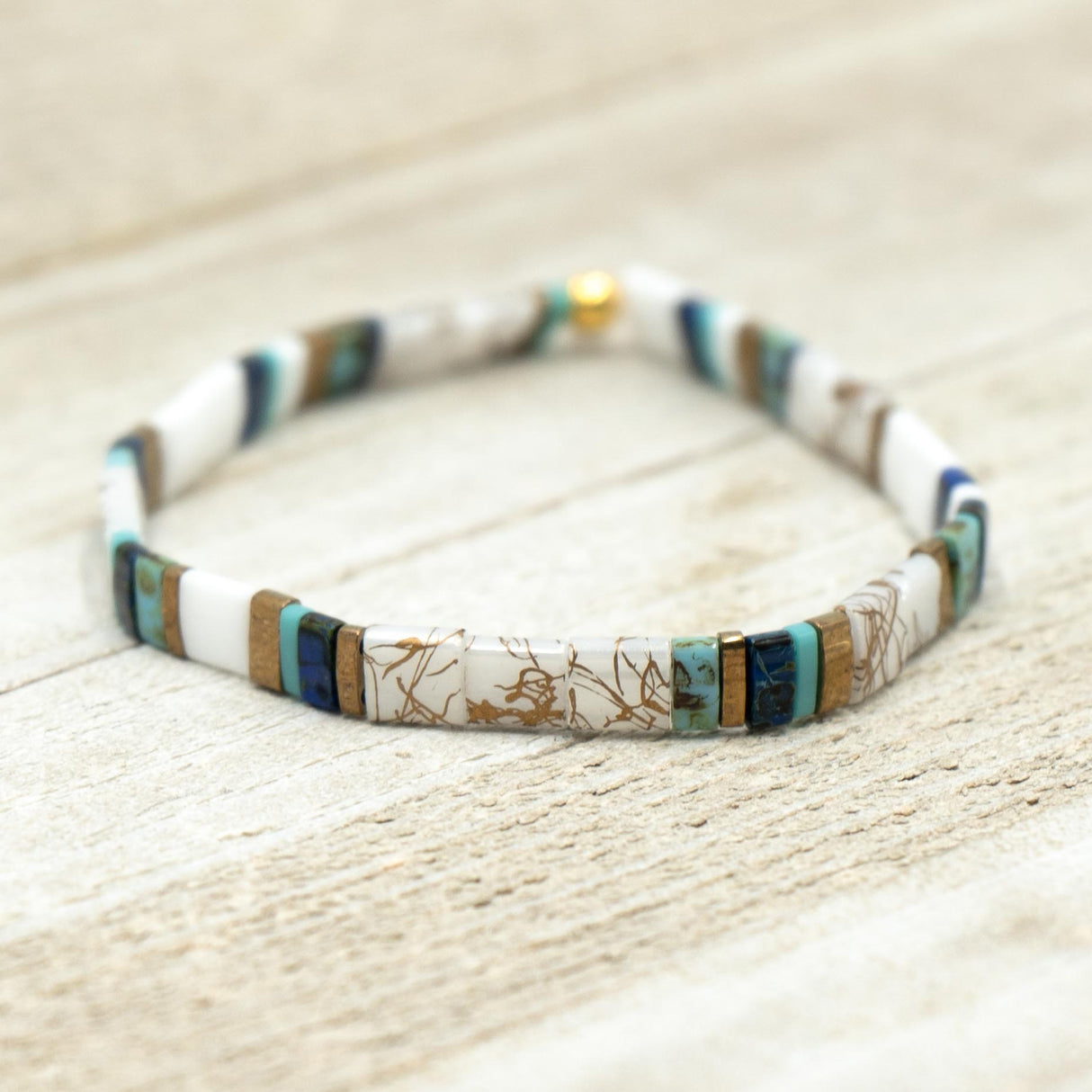 BLUE HILL BAY - Tila Bead Bracelet | Single from Mack & Rex