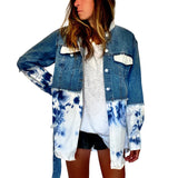 'BLUE SWIRLS' DENIM JACKET from Wren + Glory