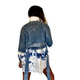 'BLUE SWIRLS' DENIM JACKET from Wren + Glory