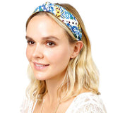Aztec Patterned Burnout Knot Headband from Madeline Love