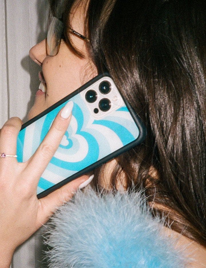 Blue Moon Latte Love iPhone Case from Wildflower Cases