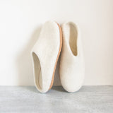 Snow White | Luxury Organic Merino Wool Slippers from Fuzzy Cove