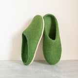 Forest Green | Mens Organic Merino Wool Slippers from Fuzzy Cove