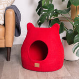 Chili Red | Ear Style Cave from Fuzzy Cove