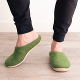 Mens Organic Merino Wool Slippers from Fuzzy Cove