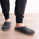 Mens Organic Merino Wool Slippers from Fuzzy Cove