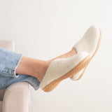 Snow White | Luxury Organic Merino Wool Slippers from Fuzzy Cove