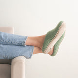 Eucalyptus Green | Luxury Organic Merino Wool Slippers from Fuzzy Cove
