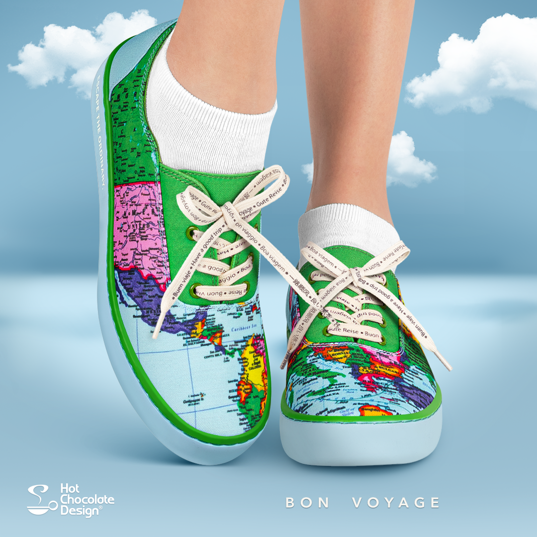 Bon Voyage Casual Sneaker from Hot Chocolate Design