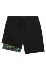 The Botanist | Tropical Leaves Ball Hammock® 7 Inch Athletic Shorts from Shinesty