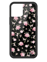 Black and Pink Floral iPhone Case from Wildflower Cases