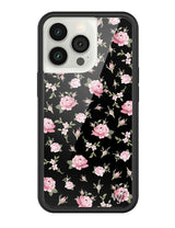 Black and Pink Floral iPhone Case from Wildflower Cases