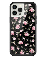 Black and Pink Floral iPhone Case from Wildflower Cases
