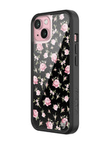 Black and Pink Floral iPhone Case from Wildflower Cases