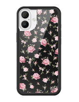 Black and Pink Floral iPhone Case from Wildflower Cases
