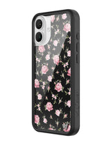 Black and Pink Floral iPhone Case from Wildflower Cases