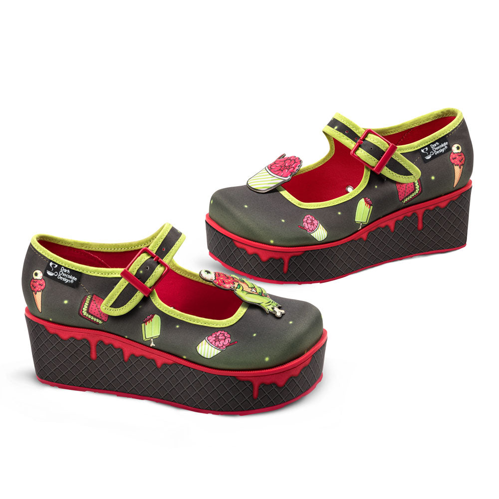 Chocolaticas® Brain Freeze Women's Mary Jane Platform From Hot Chocolate Design