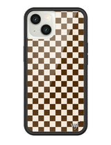 Checkers | Brown iPhone Case from Wildflower Cases
