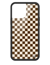 Checkers | Brown iPhone Case from Wildflower Cases