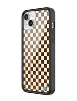 Checkers | Brown iPhone Case from Wildflower Cases