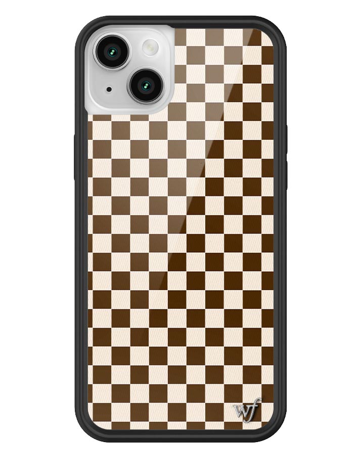Checkers | Brown iPhone Case from Wildflower Cases