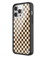 Checkers | Brown iPhone Case from Wildflower Cases