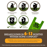 Single Roll - 90 XL Bags w/ Handles from Doggy Do Good®