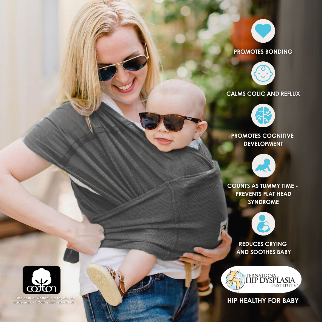 Baby K'tan Breeze Baby Carrier | Charcoal from Baby K'tan