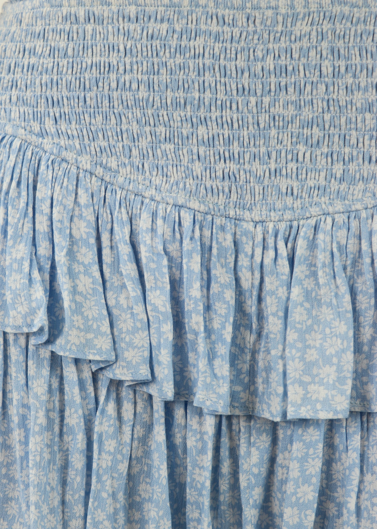Sunshine Daydream Skirt ★ Baby Blue Floral From Rock N Rags