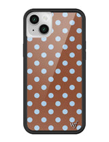 Polka Dot | Brown and Blue iPhone Case from Wildflower Cases