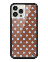 Polka Dot | Brown and Blue iPhone Case from Wildflower Cases