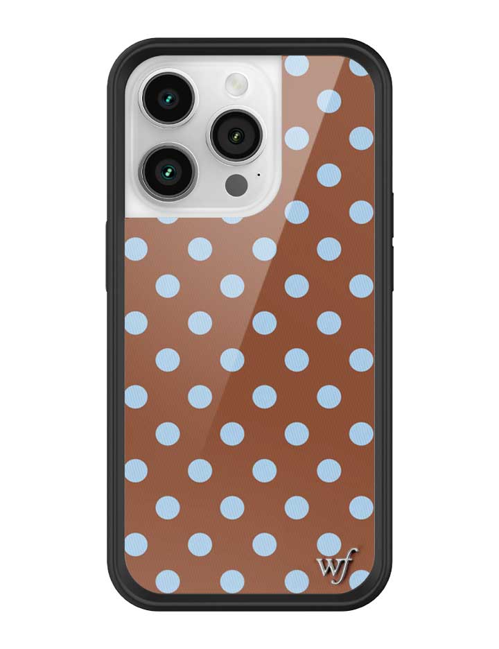 Polka Dot | Brown and Blue iPhone Case from Wildflower Cases