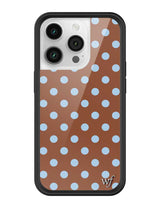 Polka Dot | Brown and Blue iPhone Case from Wildflower Cases