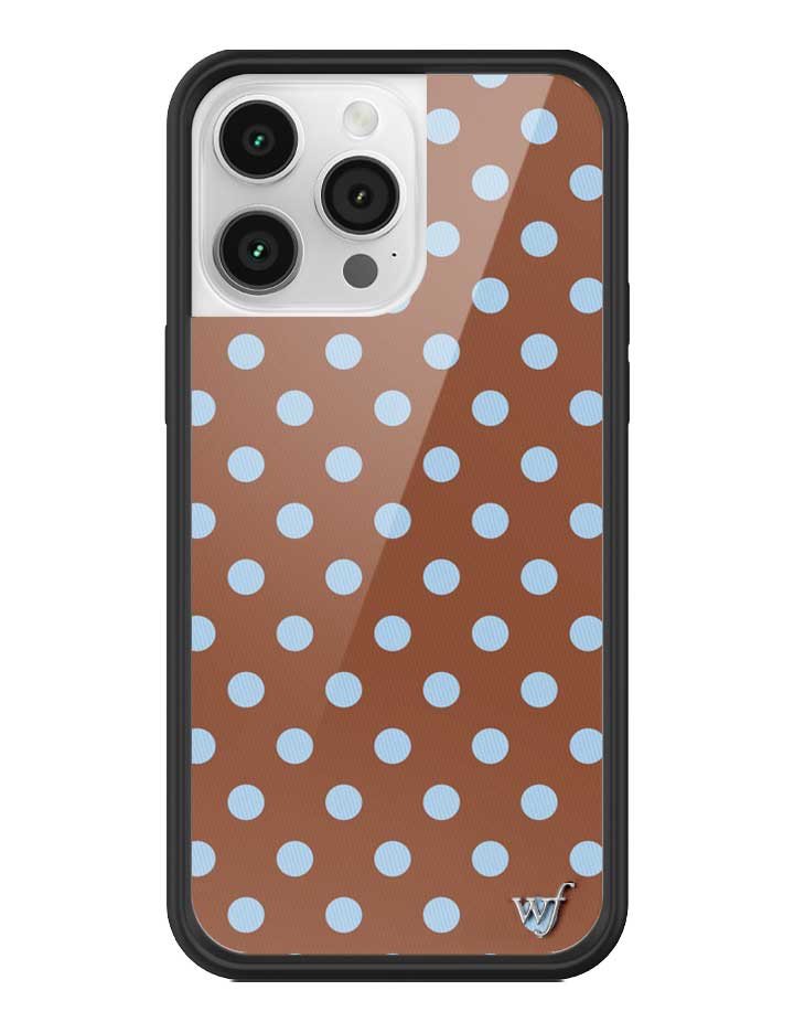 Polka Dot | Brown and Blue iPhone Case from Wildflower Cases